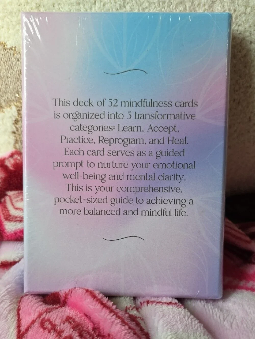 Mindfulness & Meditation Cards - Pastel Pink Blue